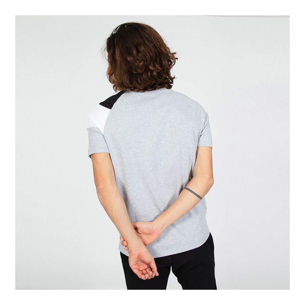 Le Coq Sportif BAT N°1 - Tee-shirt Homme gris chiné clair/black/n.o.w