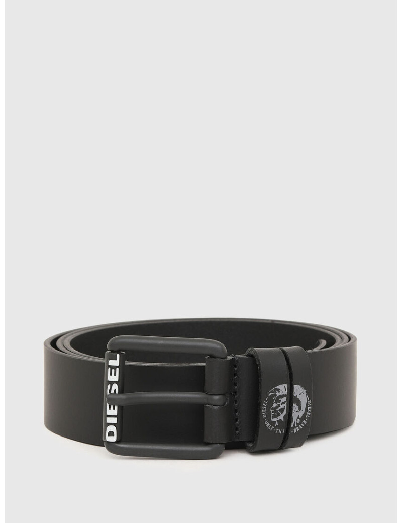 DIESEL CEINTURE BOUCLE LAMON NOIR