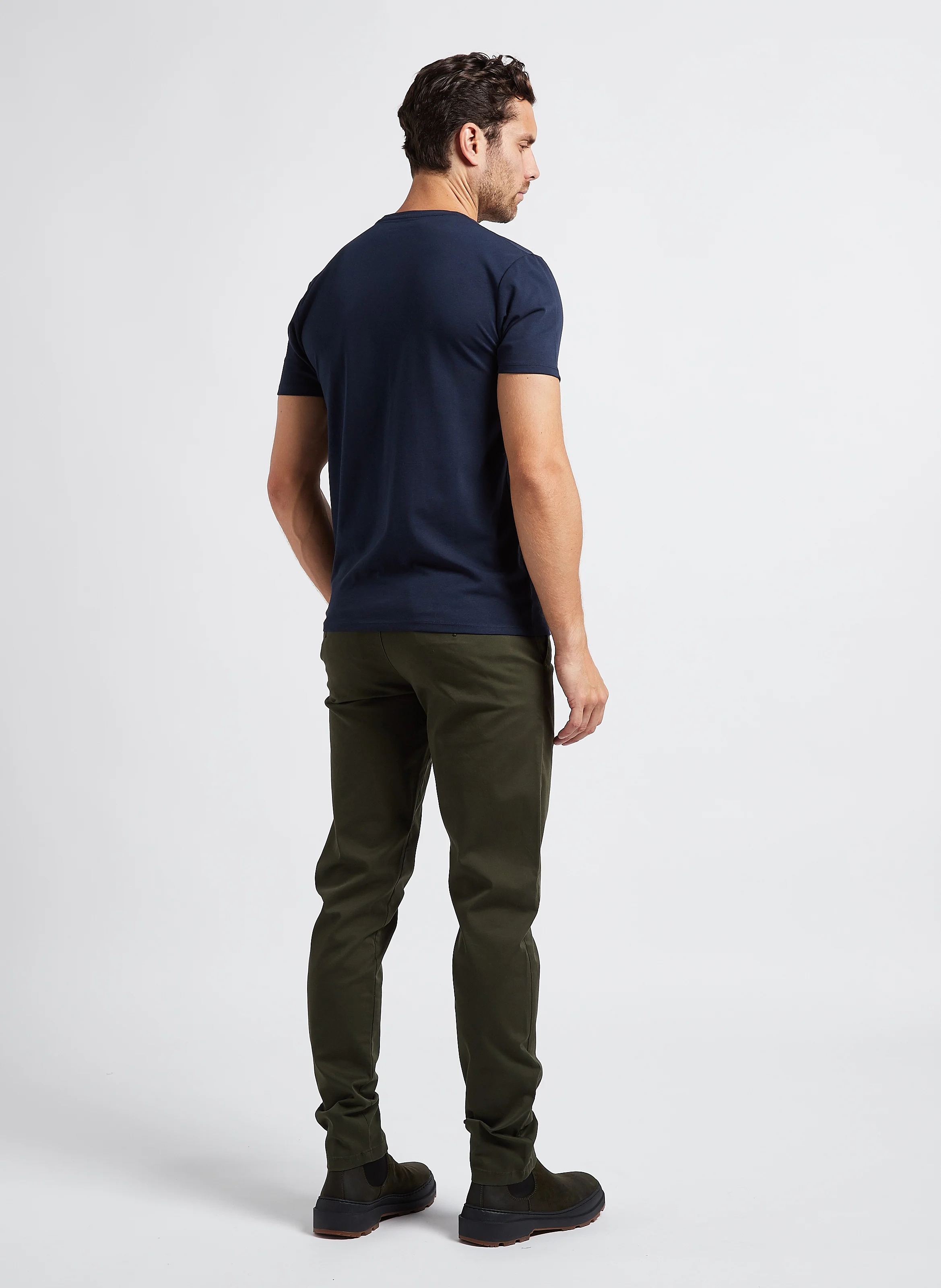 Chino slim en coton| Vert