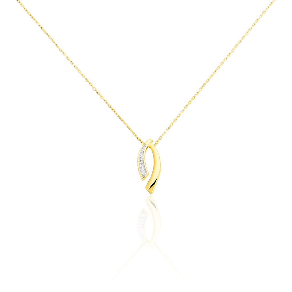 Collier Or Jaune Diamant