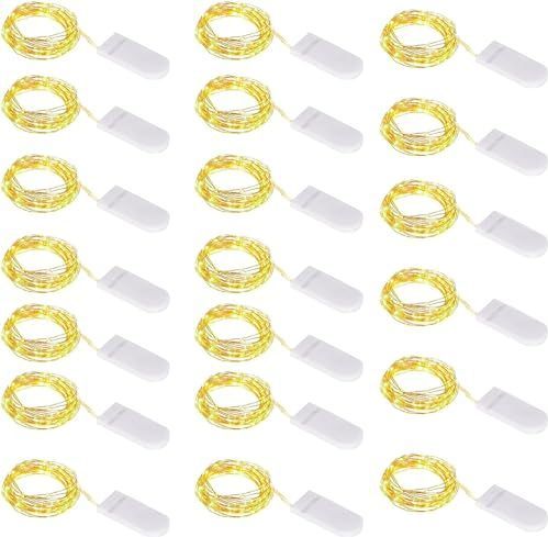 ZWOOS - Led-lichtsnoer - Warmwit - 1 m - 10 LEDs - Waterdicht - Decoratieve Lichtketting