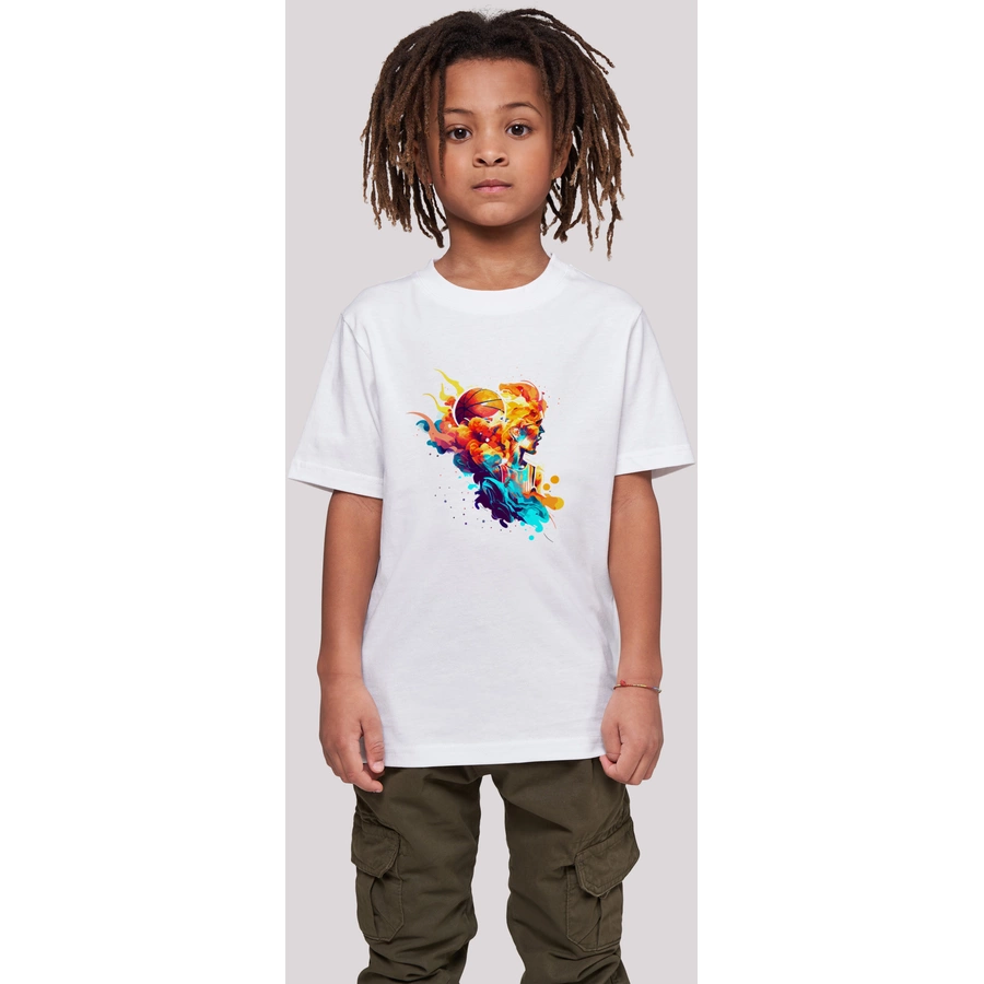 F4NT4STIC T-Shirt Basketball Sport Player UNISEX weiß