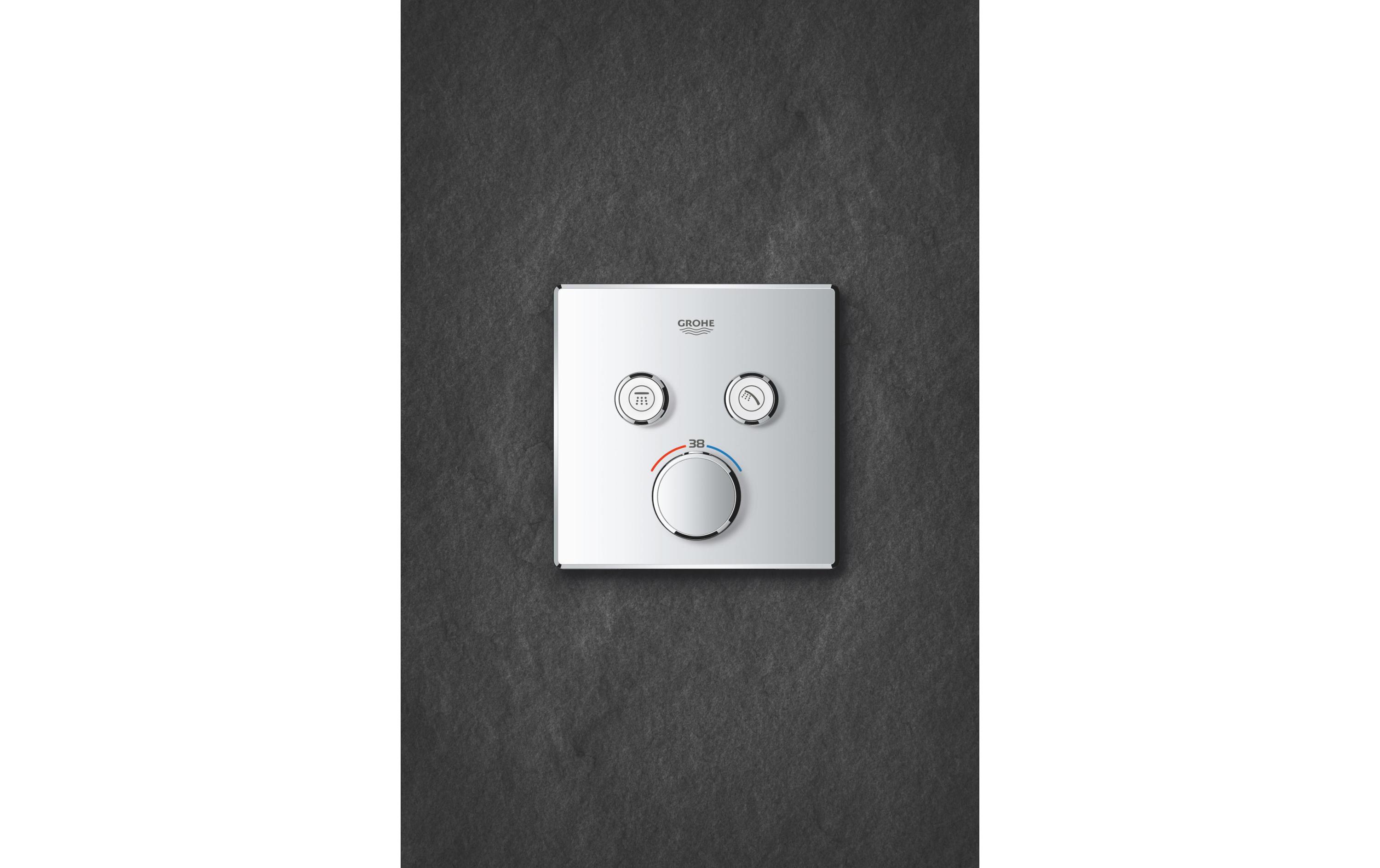 Duscharmatur Grohtherm SmartControl 43 mm, Chrom<br>Thermostat mit zwei Absperrventilen