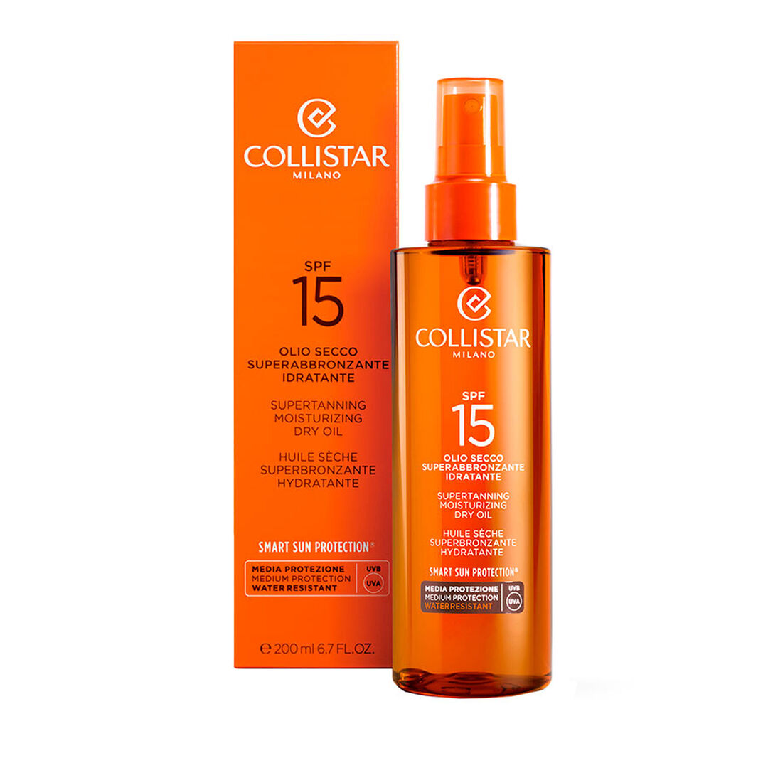 COLLISTAR Cuidados para Pele exposta ao Sol Supertanning Dry Oil, SPF 15 - 200ml