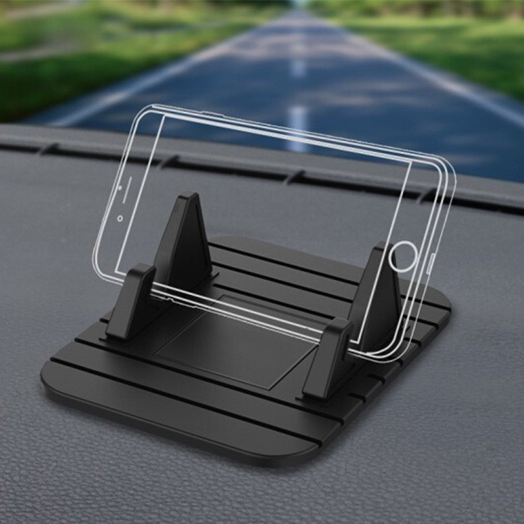 Universal Smartphone Halterung Silikon Anti Rutsch Matte Haftpad Handy Halter - Schwarz