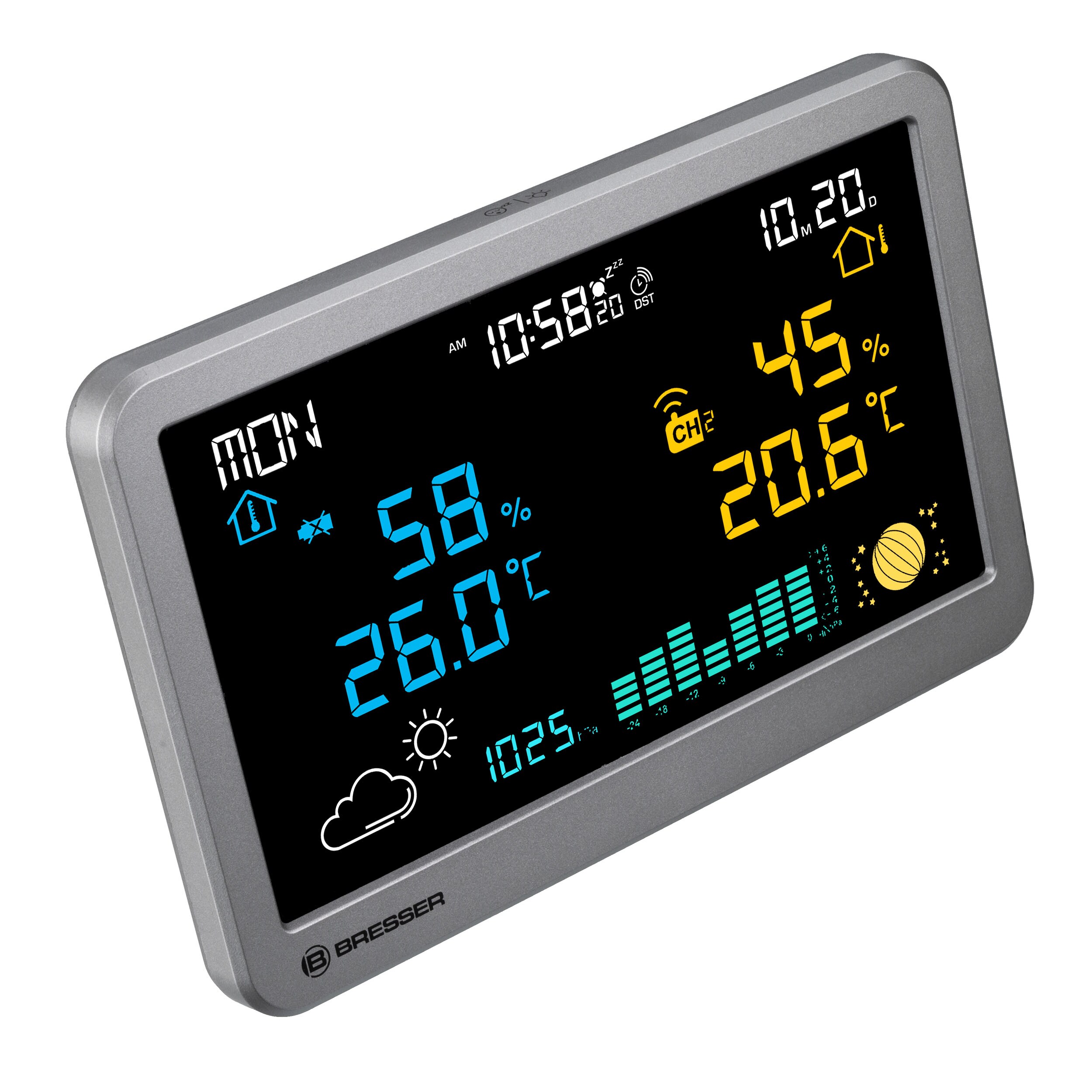 BRESSER Funk-Wetterstation MeteoTemp TBH