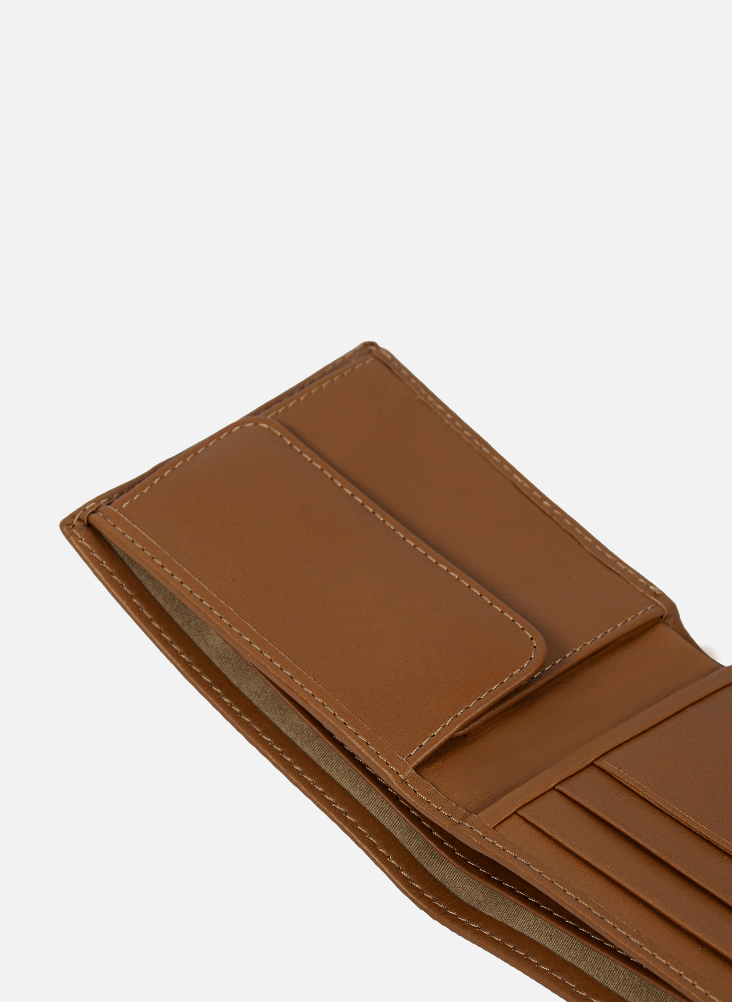 Portefeuille essentiel cuir lisse | Marron
