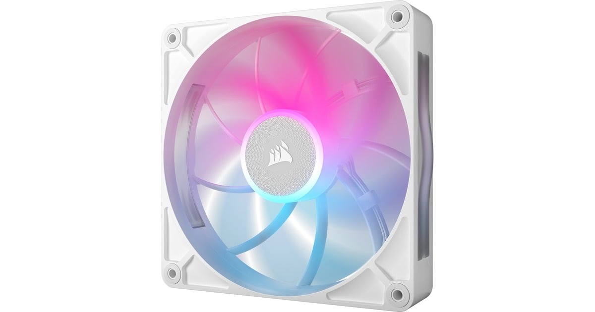 CorsairiCUE LINK RX140 MAX RGB 140mm PWM Thick Fans Starter Kit case fans  (Wit, 2 stuks, 140 x 140 x 30 mm)