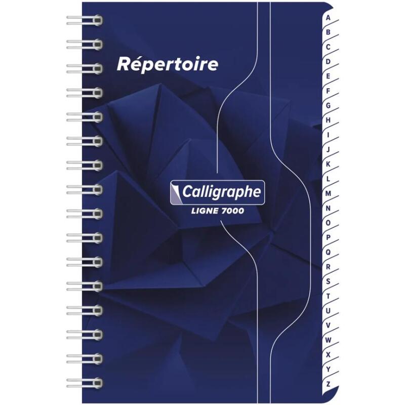 Répertoire reliure intégrale 7000 9x14 cm 180 pages petits carreaux 70 g - Assortis
