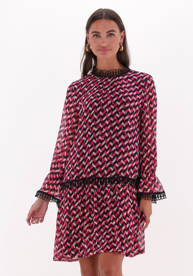 ANA ALCAZAR roze ana alcazar mini jurk dress lace &ouml;ko-tex 100