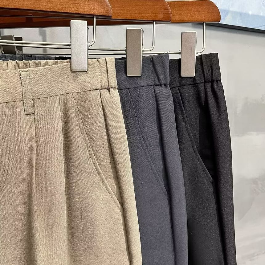 farrahces - Effen korte jurk met elastische taille