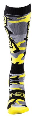 Paire de Chaussettes Hautes O'Neal Pro MX Hunter Hi-Viz Noir / Gris