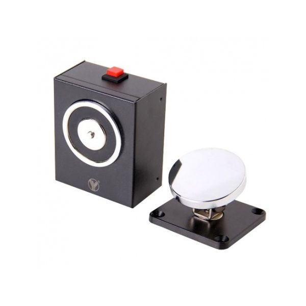 ZKteco YD-604 Retentor Electromagnético para Porta Simples com Botão de Comando NO NC 500 kg DC 24 V - YD-604