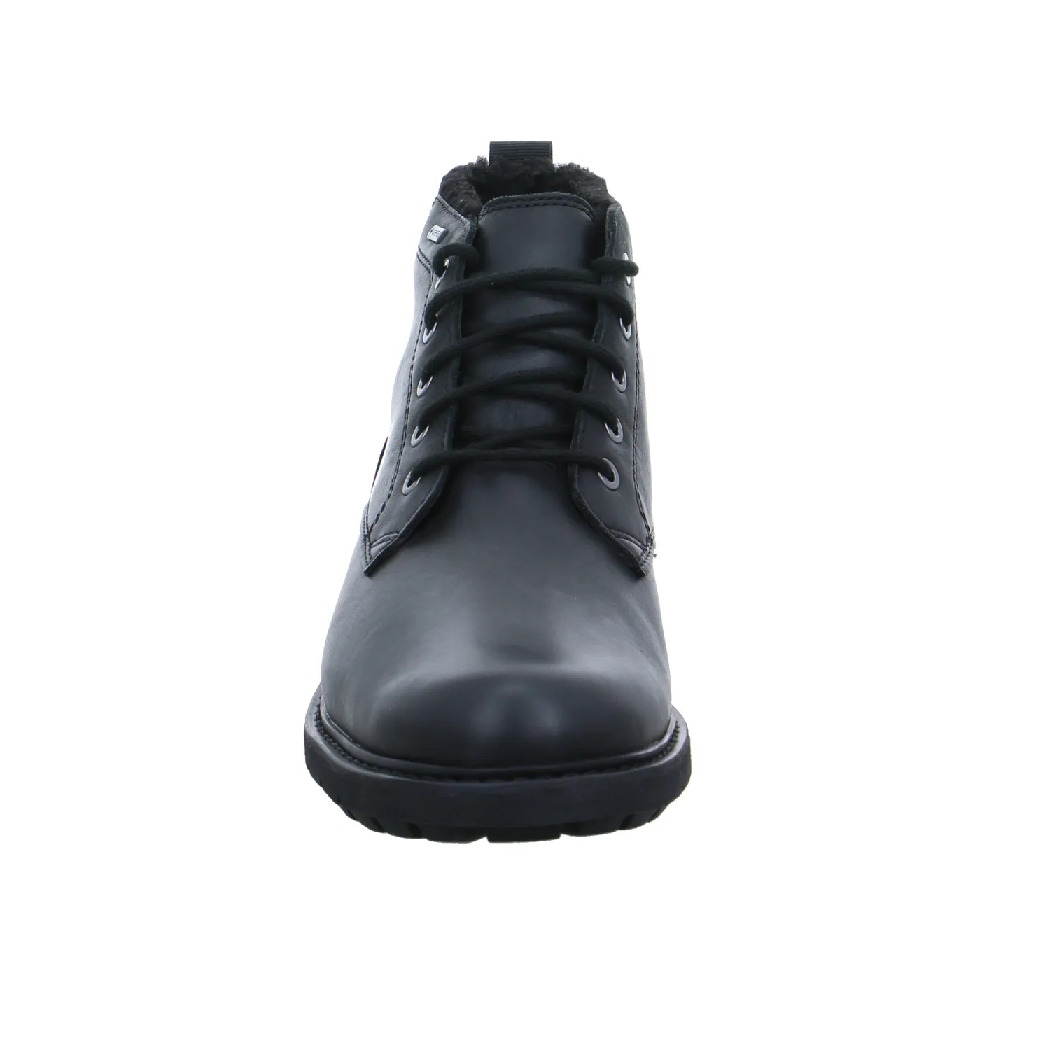 CLARKS Winter-Boots Schwarz Leder