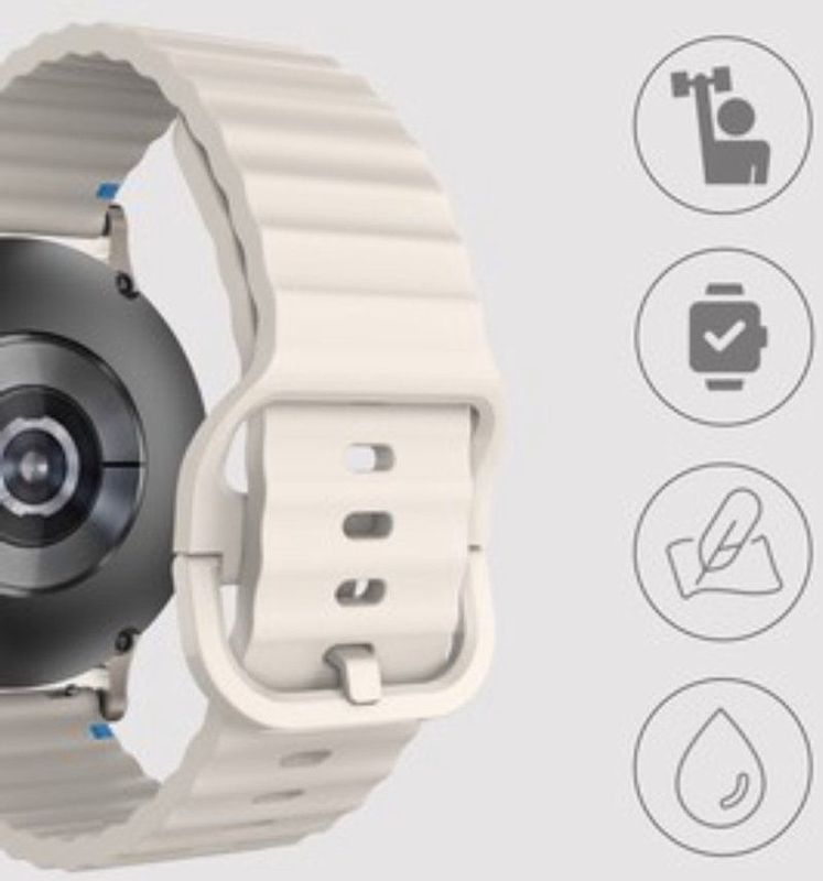 Just In Case - Activeflex - Smartwatchband - Ivory - Compatibel met Garmin Forerunner 55/165