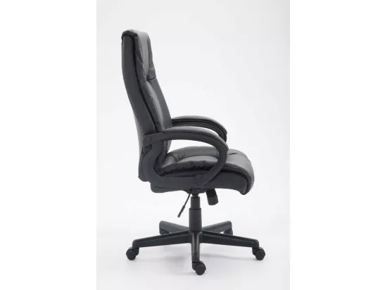 Chaise de bureau - Similicuir & Noir - Noir - XL Sparta