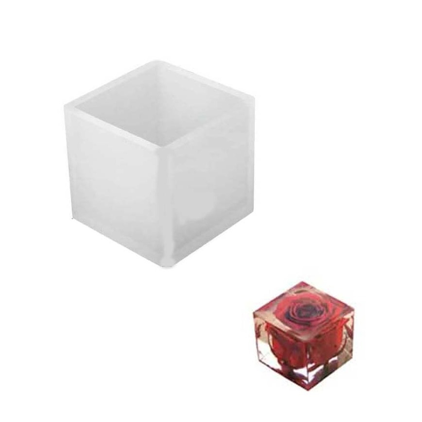 (55x55mm) Silikon Cube Form DIY Harz Giessen Epoxidharz Zubehör - Würfel