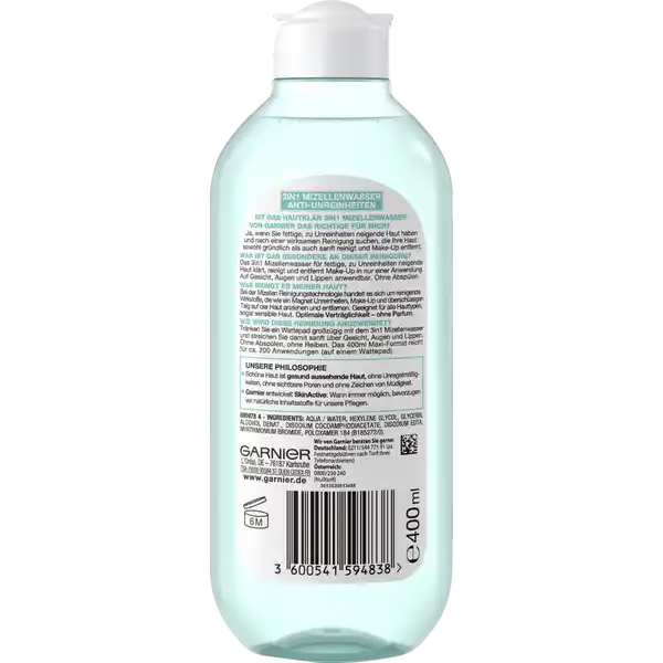 Mizellenwasser Hautklar 3in1 Anti-Unreinheiten