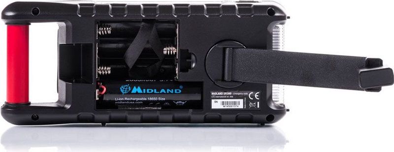 Midland - ER300 - Noodradio - Zwart - Diverse Voedingsbronnen