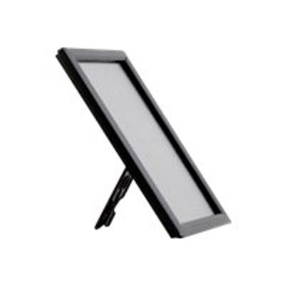 Promocome Ecoframe - Cadre porte-affiche clippant à poser ou à fixer au mur - A6 - noir