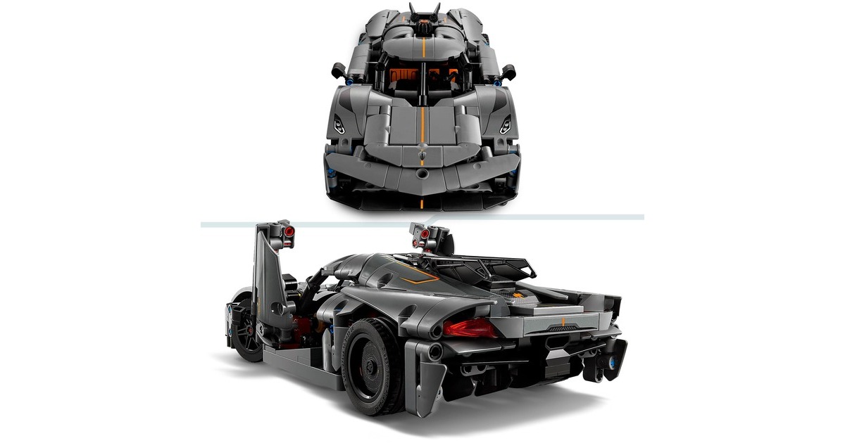 LEGOTechnic - Koenigsegg Jesko Absolut grijze hypercar Constructiespeelgoed  (42173)