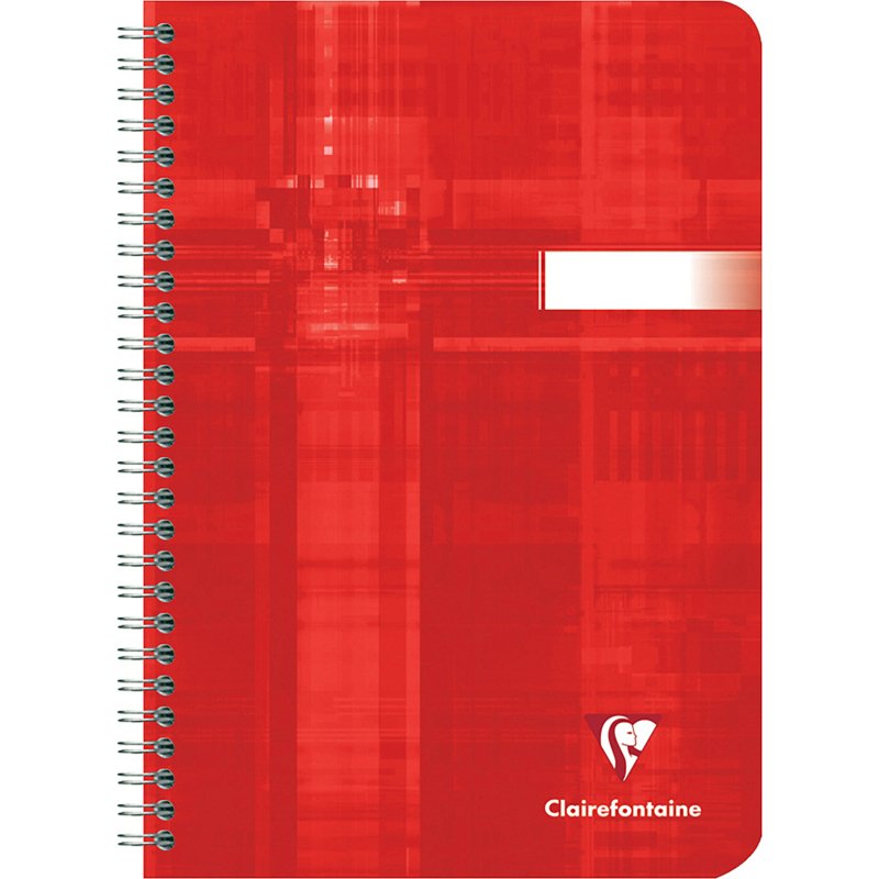 Cahier spirale Clairefontaine Metric A5 14,8 x 21 cm grands carreaux 100 pages