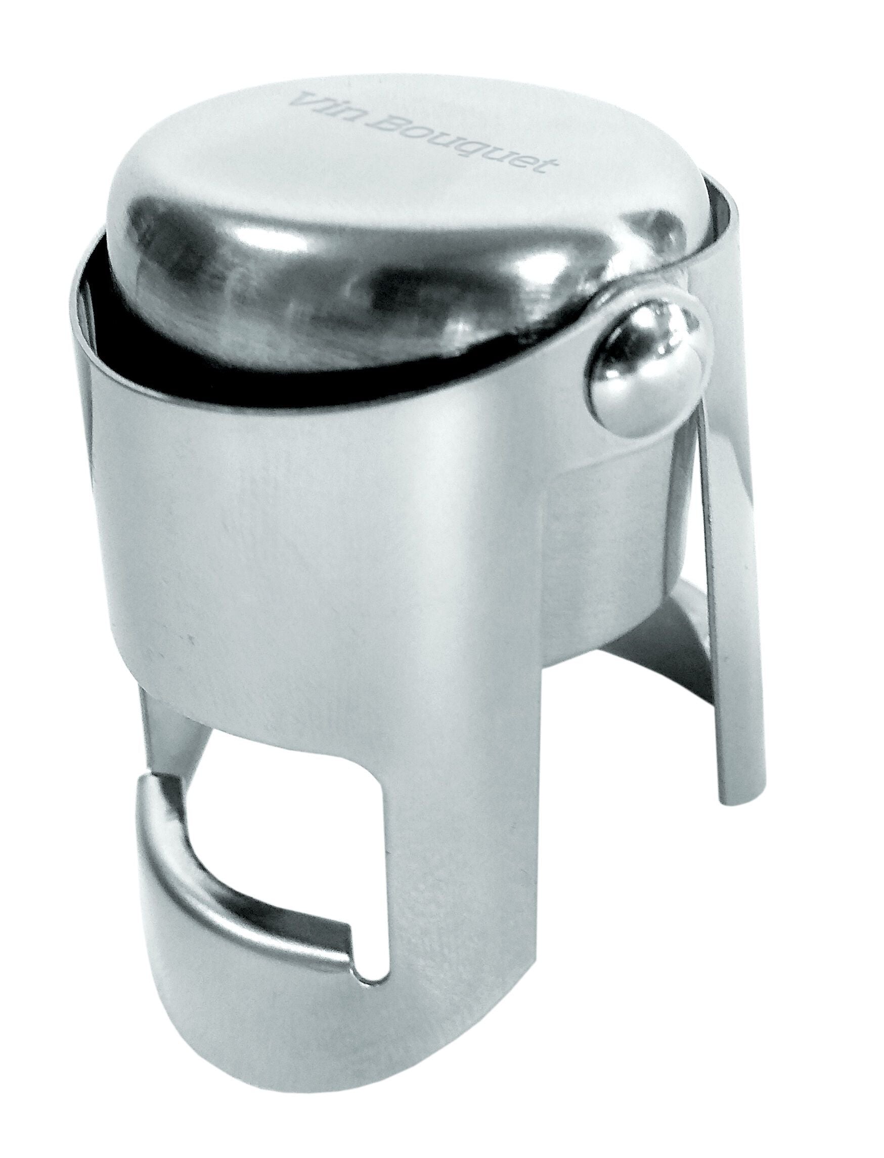 VIN BOUQUET Sektflaschenverschluss - Silber / H: 6.5 cm