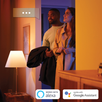 Philips Hue Buckram opbouwspot 2x5W zwart incl. switch en bluetooth