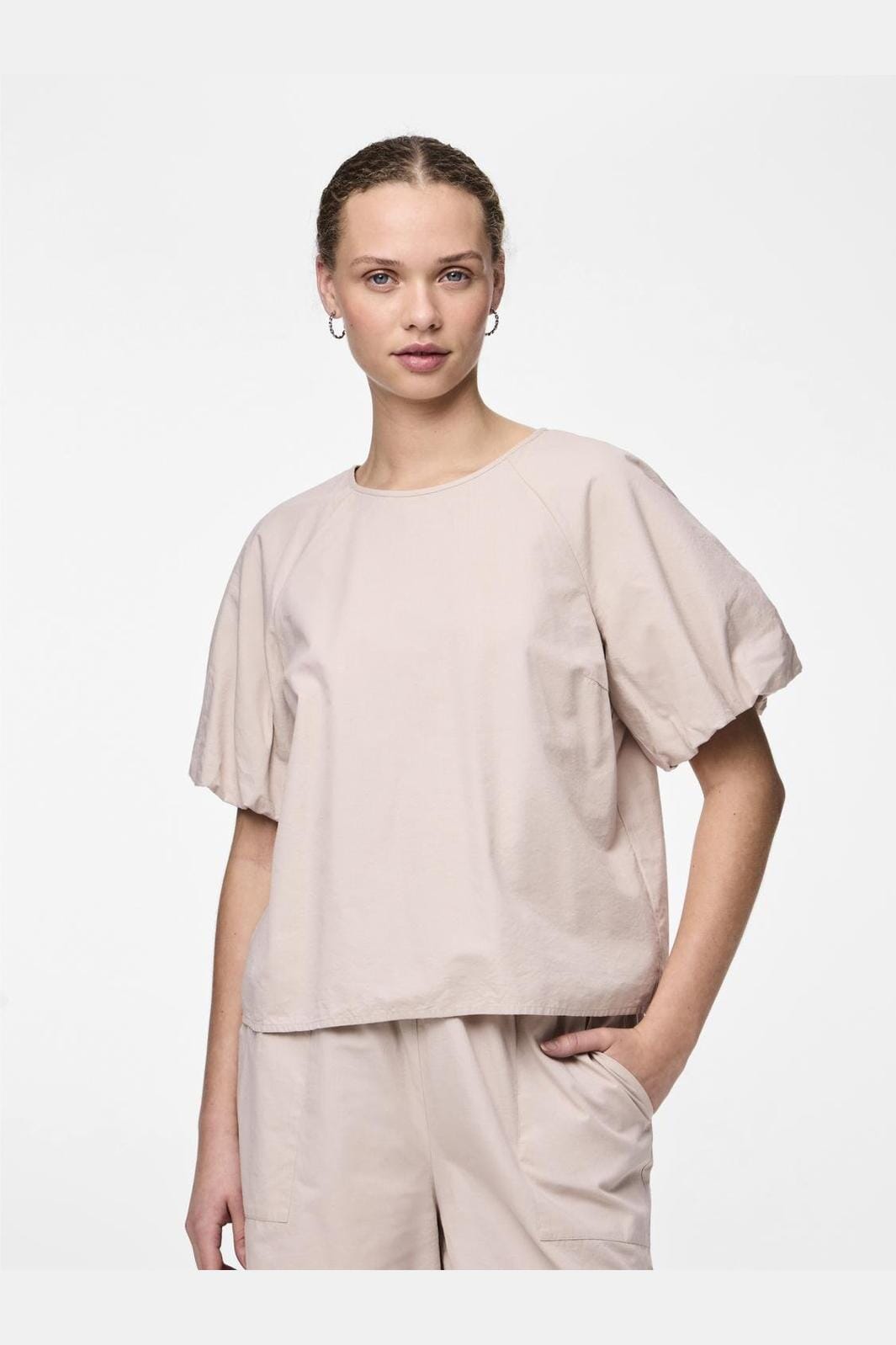 Pieces Pckarson Ss Top 4506110 silver gray