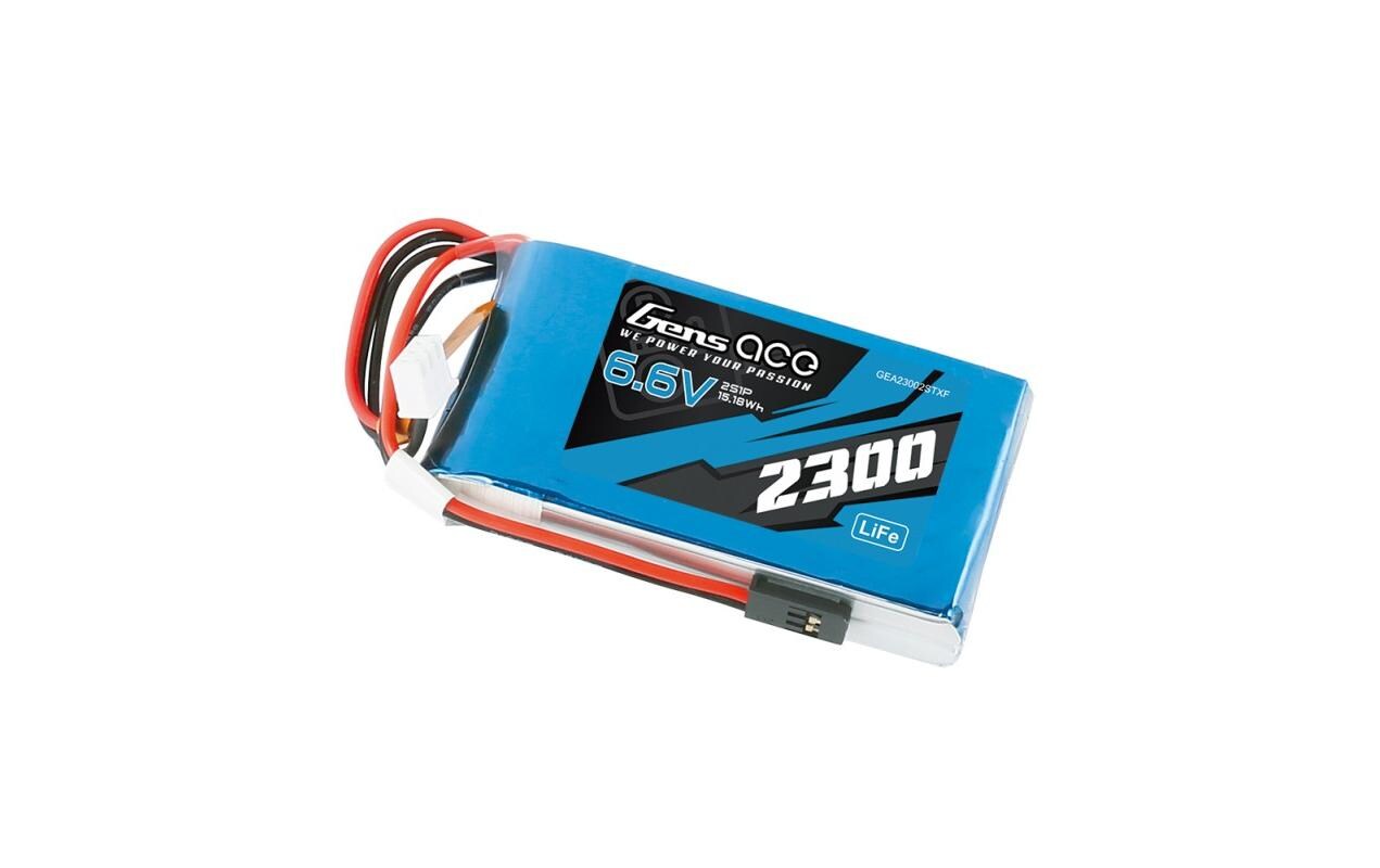 RC-Akku LiFe 2300 mAh 6.6 V2S Li-Fe Senderakku, passend zu Futaba 18SZ, 14SG, 10J, T8J