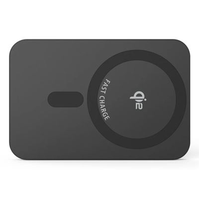 (20W) 10000mAh Powerbank USB C Ladegerät MagSafe Qi2 Wireless Charger PD (201752) - Grau (Anthrazit)