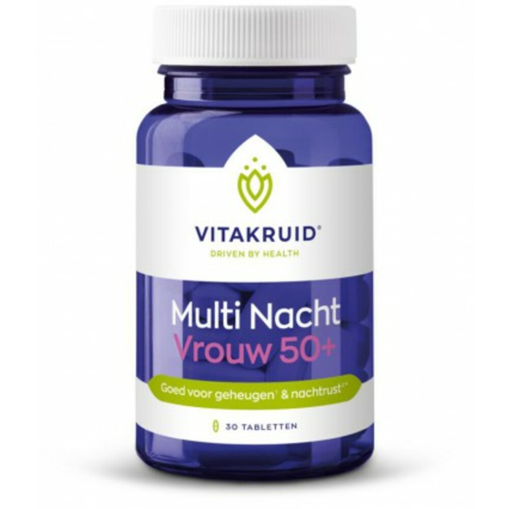 Vitakruid Multi Nacht Vrouw 50+30 tabletten