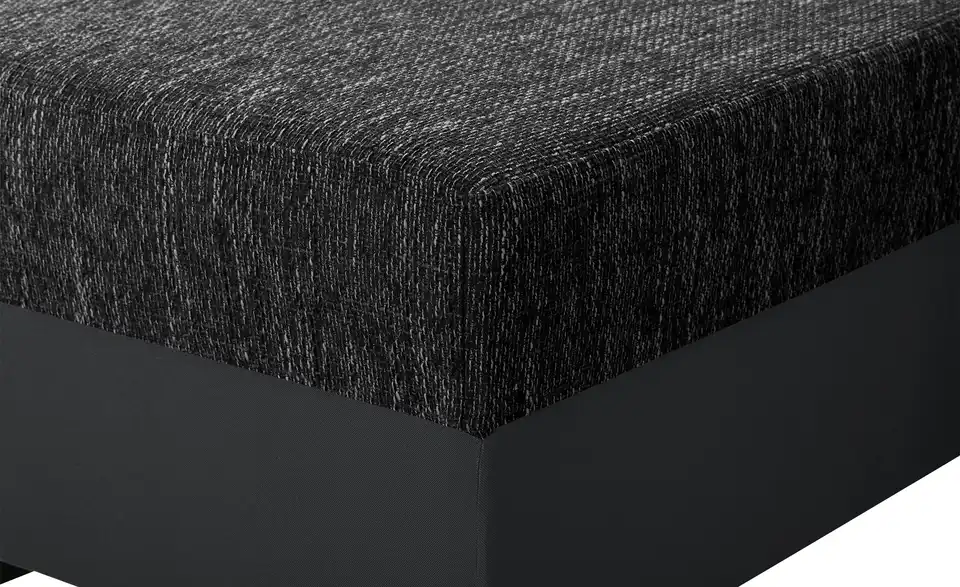 Ecksofa Navarra Schwarz, Anthrazit rechts