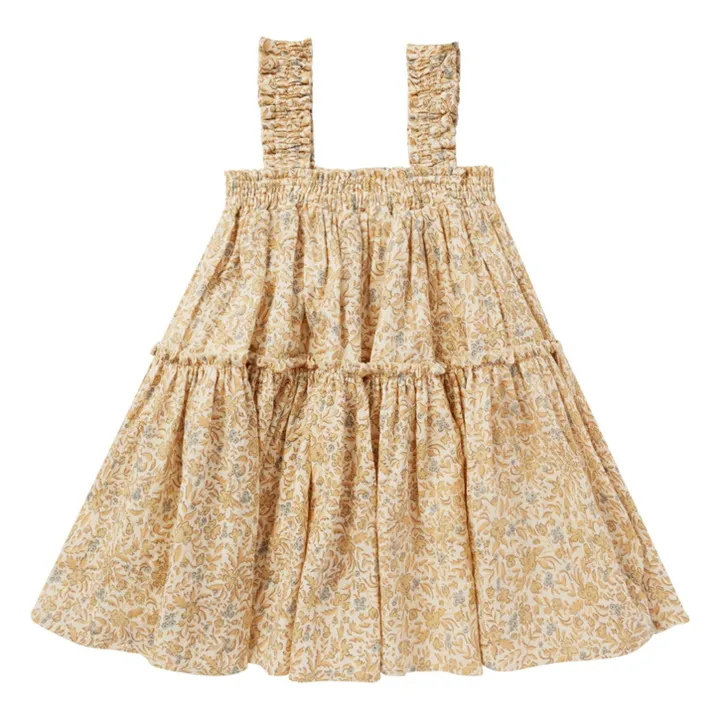 Rylee + Cru Robe Cicily Fleurie | Jaune