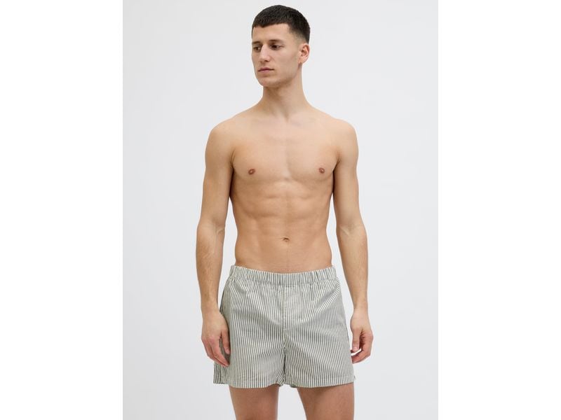 JACK&JONES Unterhosen Herren Woven 3er Pack Braun/Grün, S Herren-Boxershorts
