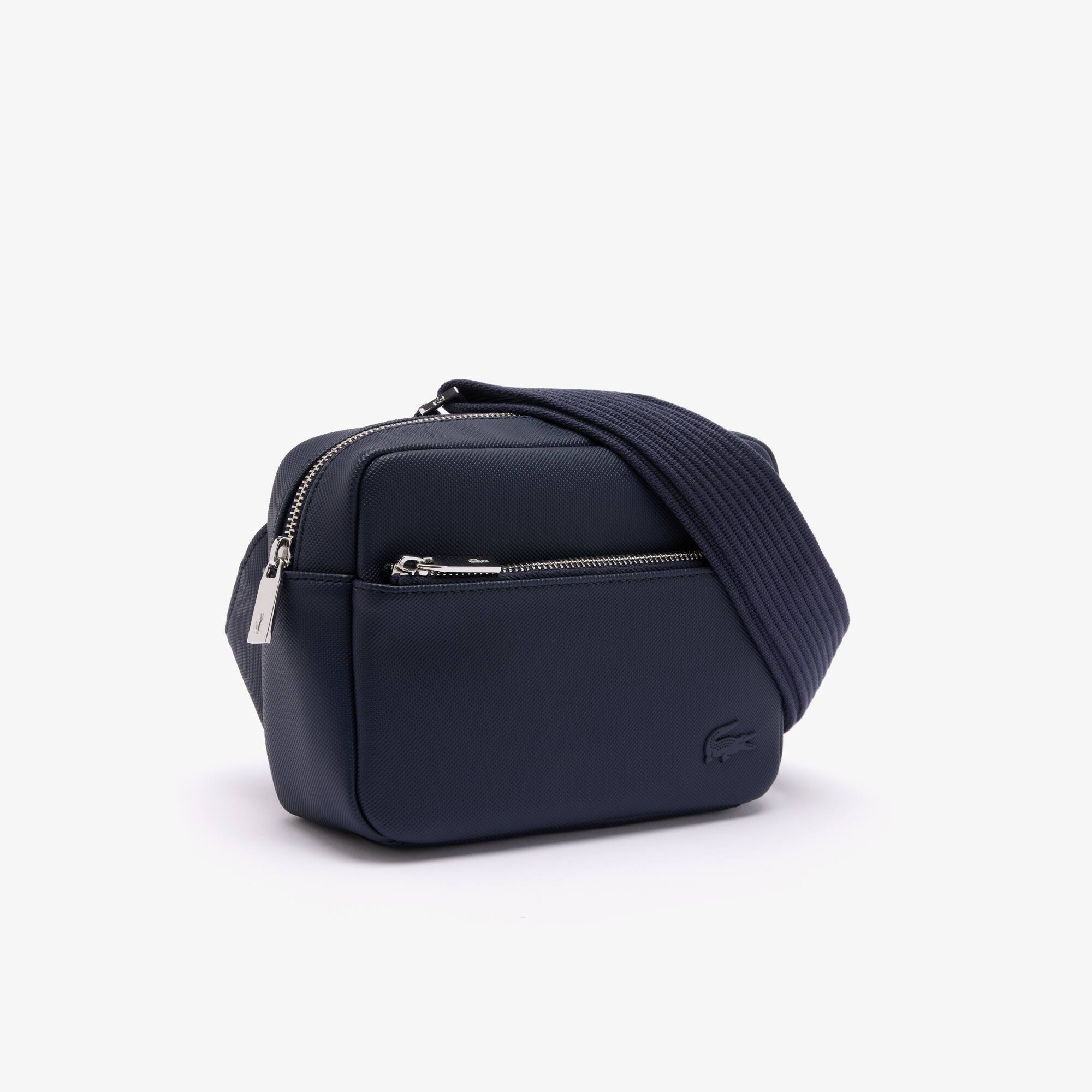 Sac reporter effet petit piqué Sacoches & Pochettes - Bleu - Lacoste - Homme