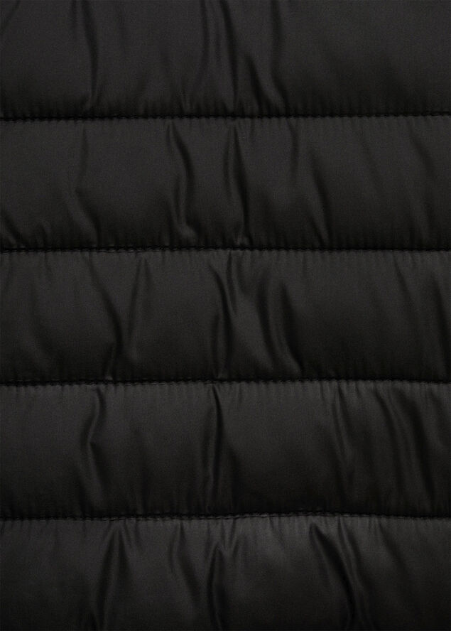 MANGO Pocket quilted jacket Black