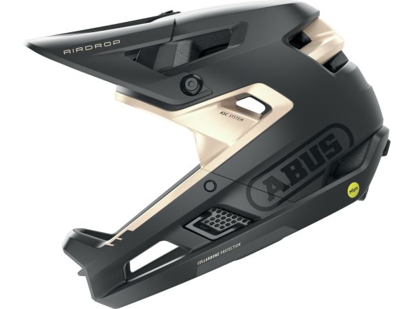 Abus AirDrop MIPS Fullface Hjelm, Black Gold