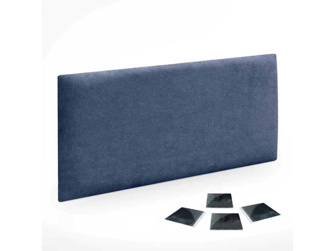 DHOME Lot de 1 Panneaux muraux en tissu auto-adhésifs Panneaux muraux absorbants acoustiques Protection contre les chocs (Bleu, 60x50cm, x1)