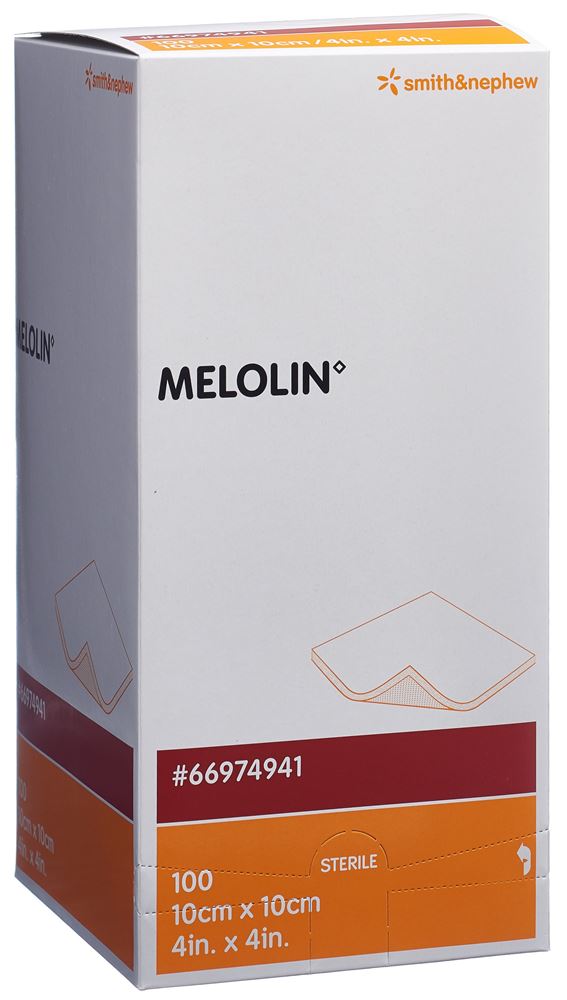 MELOLIN Wundkompressen 10x10cm steril Btl 1 Stk