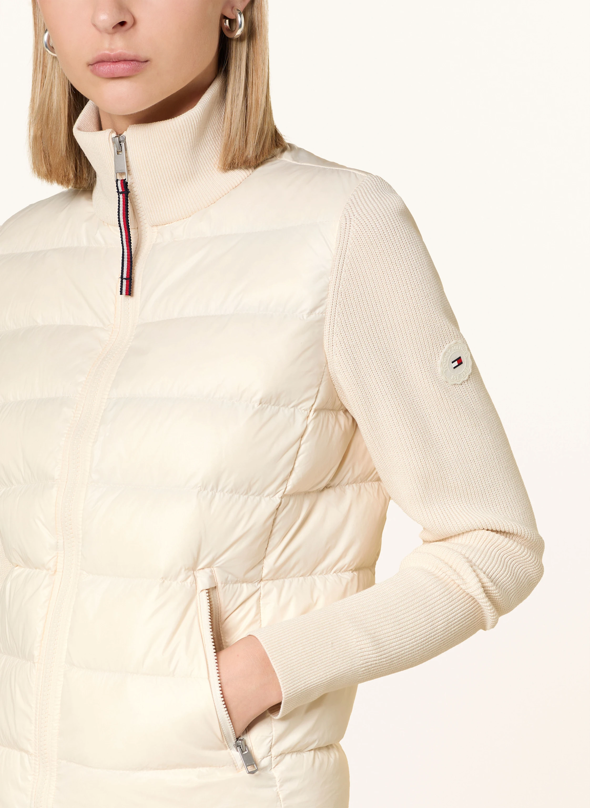 TOMMY HILFIGER Daunenjacke im Materialmix