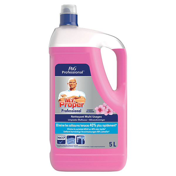 Nettoyant sol et surface professionnel Mr Propre Fleur de Cerise 5 L