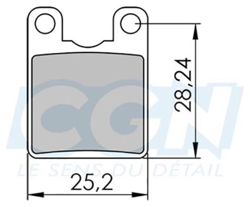 Plaquette frein vtt 19 clarks sintered adapt. hope pro enduro/c2 (pr)
