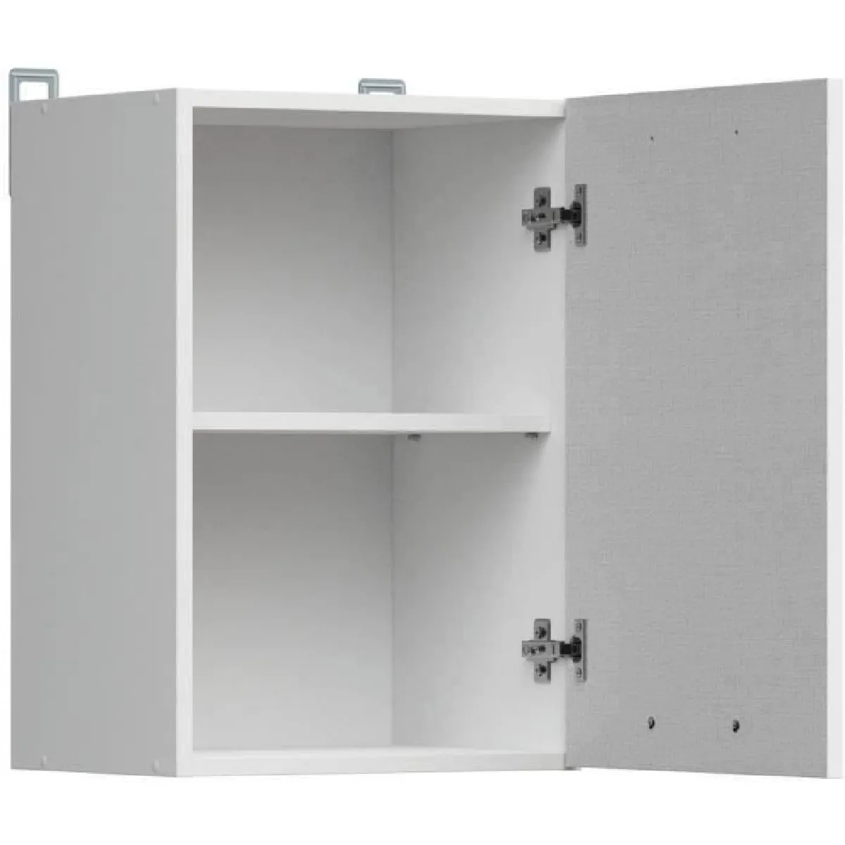 TBS JUNONA Meuble haut 40 cm - Blanc brillant