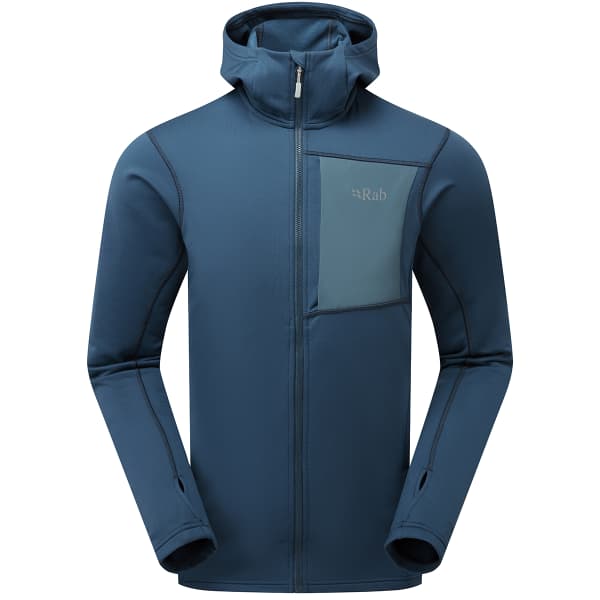 Veste polaire ski rando RAB SUPERFLUX HOODY TEMPEST BLUE
