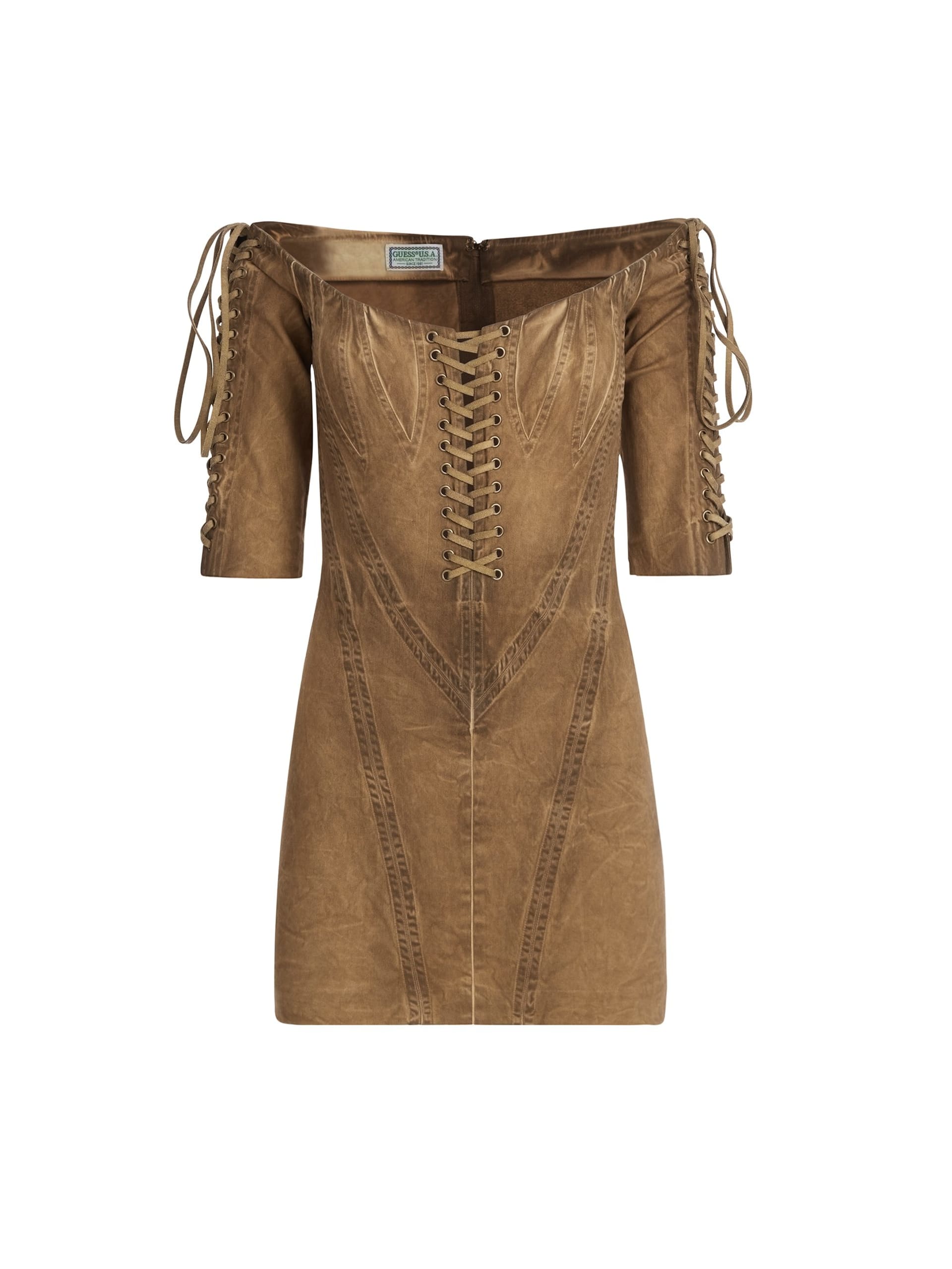 vestido vintage de sarja