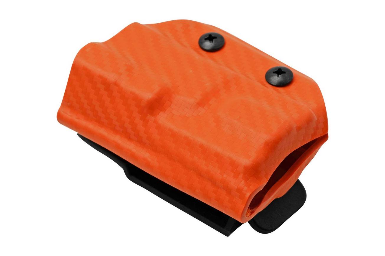 Clip And Carry Kydex Sheath Leatherman Free P2, Carbon Fiber Orange LP2-CF-ORNG riemholster