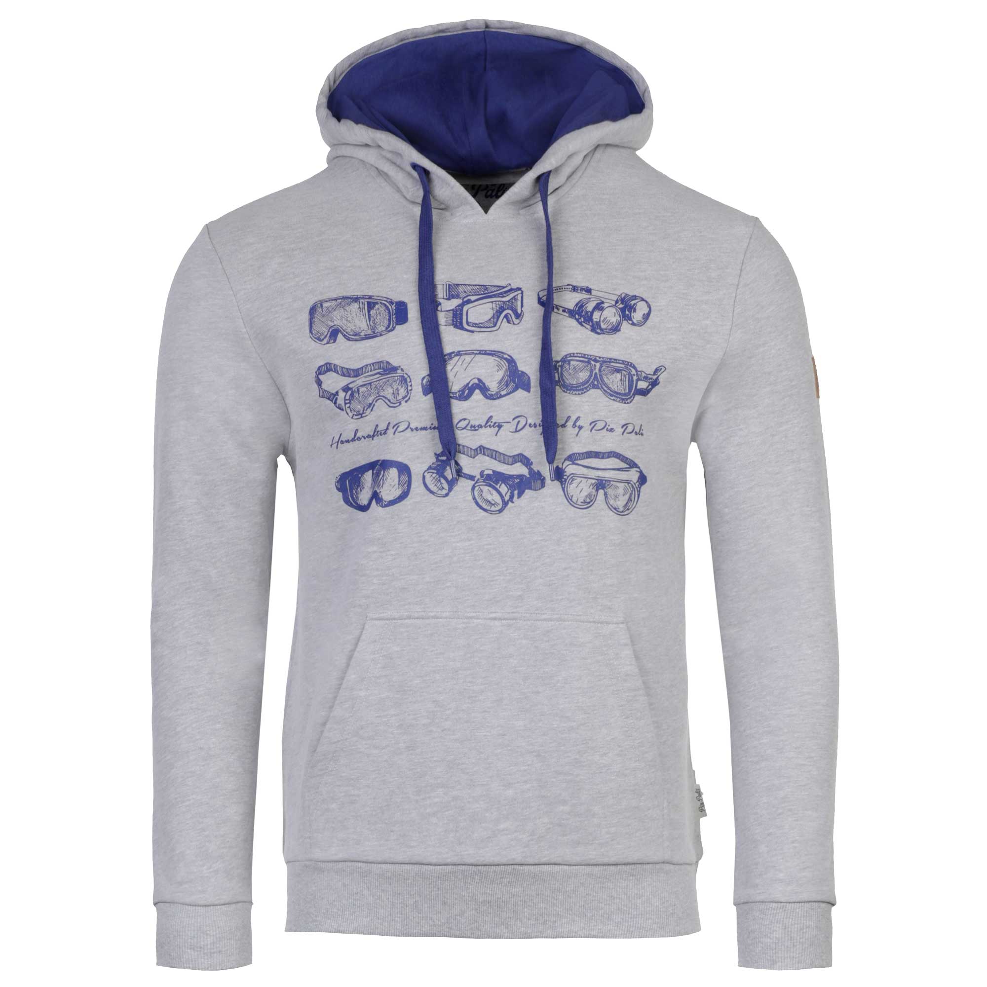 Piz Palü Stallwang Hoodie Herren kiesel