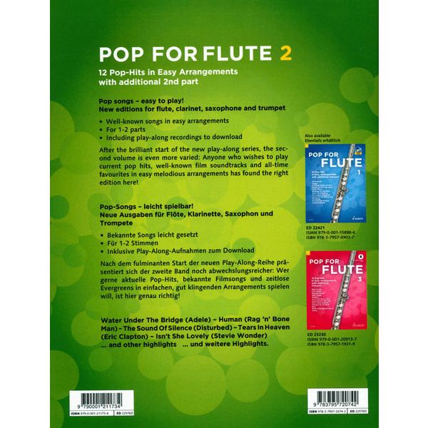 Schott Pop For Flute Vol.2