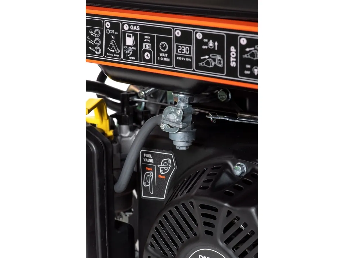Daewoo GDA 3500DFE, 2800 W, 230 V, 18 L, Benzin, Vejledning, 50 Hz